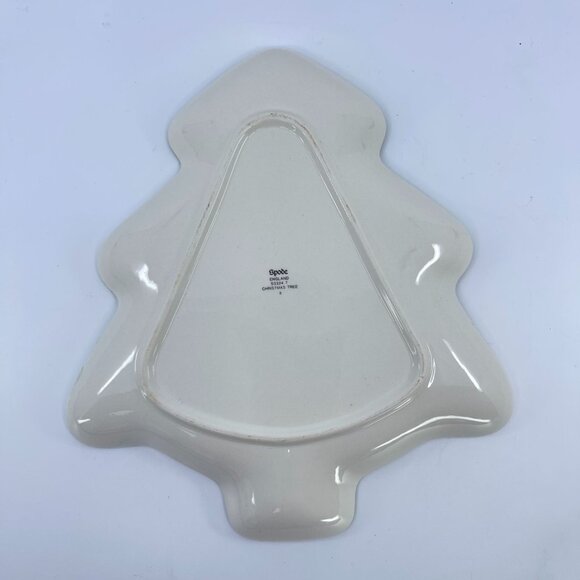vintage spode christmas tree shaped serving dish s3324Tt made in england - Picture 3 of 4